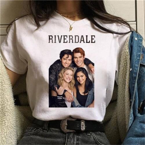 Women 90s Kawaii South Side Serpents Vintage T-shirt Riverdale Southside T Shirt Harajuku Ullzang Tshirt Snake Print Tops Tee