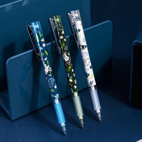 12pcs ballpoint pen 0.5 luxury ballpoint pen school case pen black pen pens free shipping cheap stationery for school 2021