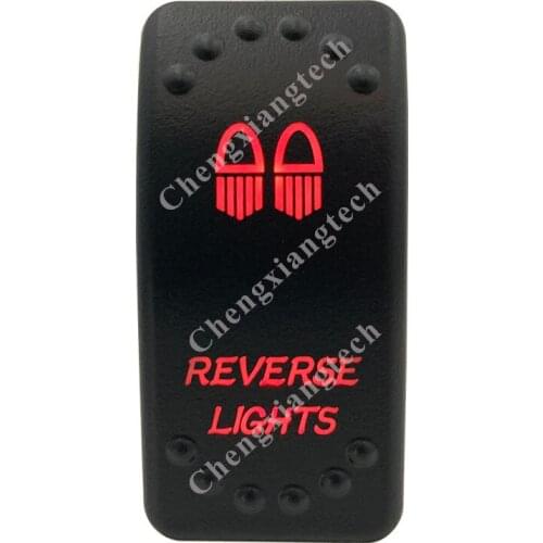 12V 20A / 24V 10A Dual Red Led 5P On Off SPST Rocker Switch Reverse Lights Waterproof for Car Boat Truck Circuit Breaker