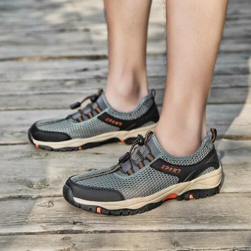 2021 fashion Spring New Designer Mesh hot sale Shoes Outdoor Hiking Men shoes Sneakers Male Casual shoes Leisure activity