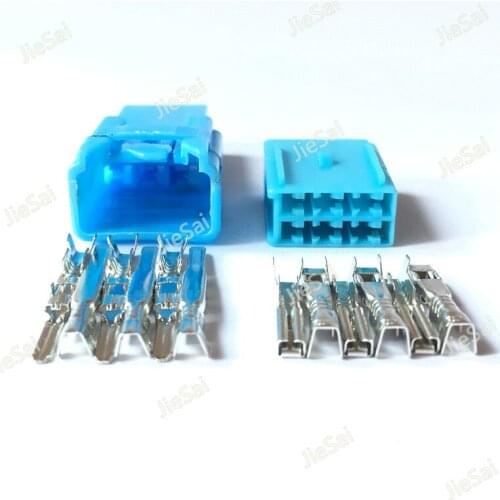 Auto 6 Pin Harness Connector Cable Wire Connector Female And Male With Pins