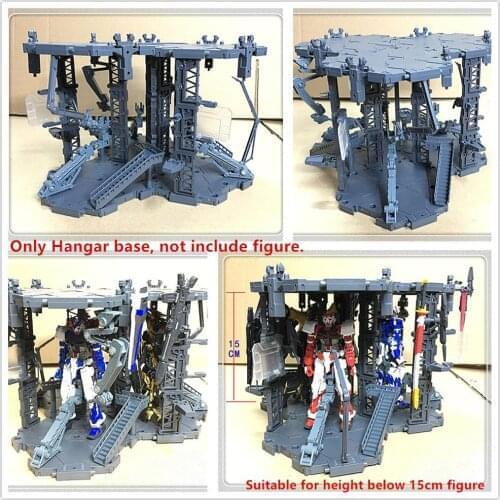 HANGAR garage base scene (3 position) for Bandai 1/144 RG HG SD BB Red frame Freedom Unicorn etc Gundam D034