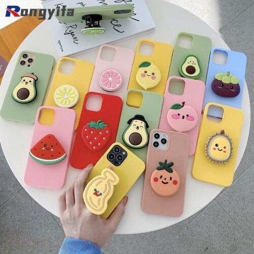 For Realme C21 C25 C20 C15 C12 C11 8 7 6 5 Pro 7i 6s 6i 5i 5s C3 Case Fruit Avocado Orange Strawberry Peach Cute Cover