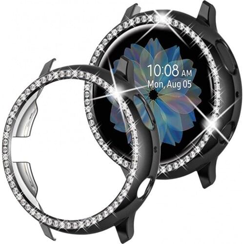 Rhinestone Inlaid Anti-fall Protection Cover for Samsung Galaxy Watch Active2