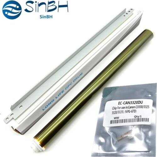 1Set X Long Lfe Drum Chip Drum Cleaning Wiper Blade IR C3520 OPC Drum for Canon IR C3320 C3325 C3330 C3525 C3530 IRC3320 IRC3520
