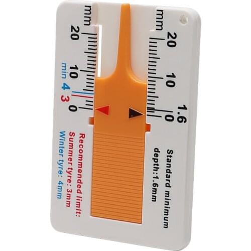 Tyre Tread Depth Gauge Tire Scale Vernier Depth Caliper 0-20mm Depth Meter Measure Tool For Auto Motorcycle Truck Tire