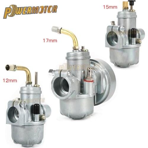 Motorcycle Carburetor 12mm 15mm 17mm Puch Carb For Moped Bing Style Stock Maxi Sport Luxe Newport Cobra Carburador Engines E50
