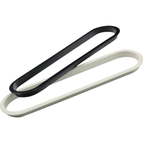 2pc plastic Table Cable Outlet grommet oval plug cover for PC Desk Wire holder Cabinet vent hole decor handle Furniture Hardware