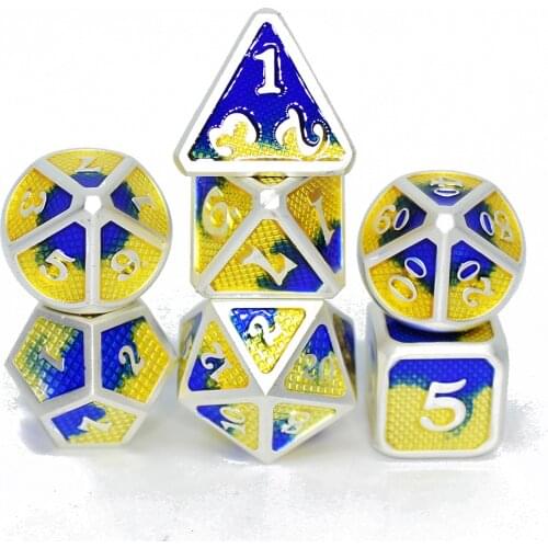Dnd metal dice set Scales New Metal Dice D4 D6 D8 D10 D12 D20 dnd dices sets Table Games Metal Dice Set D&D Dice rpg