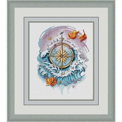 Sea Cross Stitch Kit Packages Counted Cross-Stitching Kits New Pattern NOT PRINTED Cross stich Painting Set