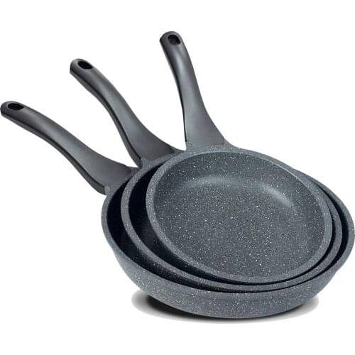 3'lü Granite Cast Pan Set 20 cm 24 cm 28 cm