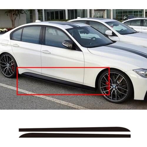 M Performance Side Skirt Sill Stripe Body Decals Stickers For BMW E90 E92 E93 F20 F21 F30 F31 F32 F33 F34 F15 F10 F11 F02 G30