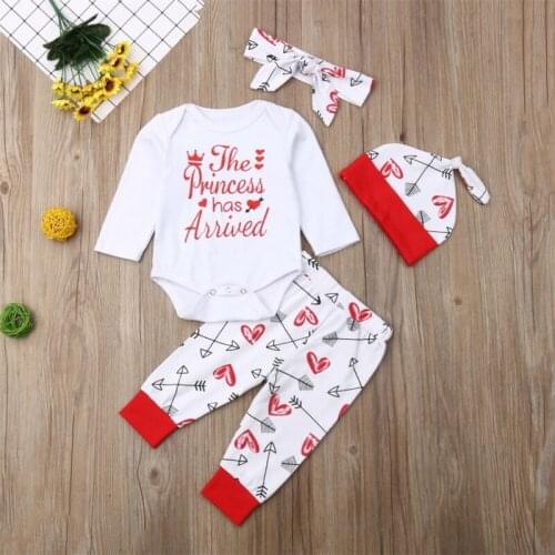 Newborn Kids Baby Girl Floral Clothes Romper+Pants+Headband 3pcs Baby Girl Clothing Outfits Set