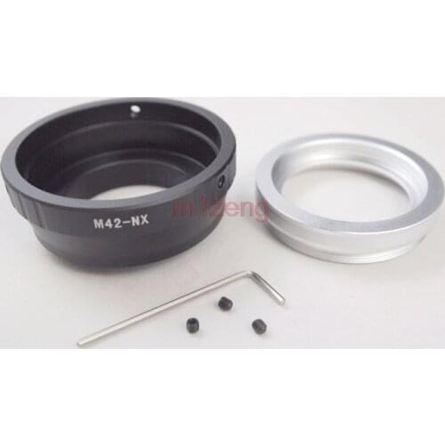 M42-nx 42mm M42 Screw lens to NX Mount Adapter Ring for samsung NX5 NX10 NX11 NX100 NX200 NX210 NX1000 Camera