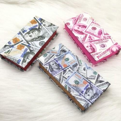 Eyelashes packaging dollar lash box 10pcs/lot custom logo eyelash packaging box bulk makeup dollar