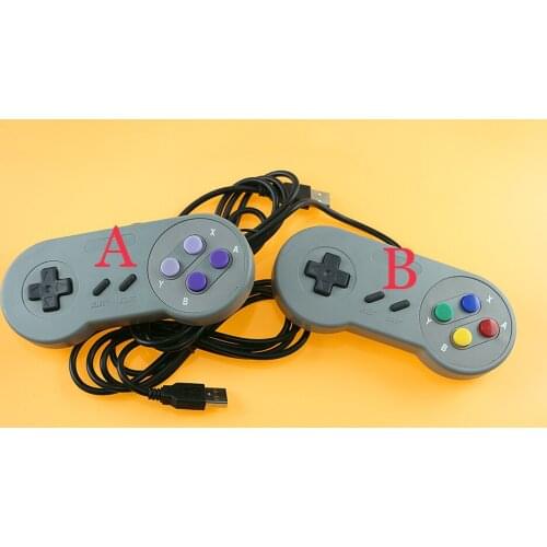 100PCS Retro Super for Nintendo SNES USB Controller for PC for MAC Controllers SEALED