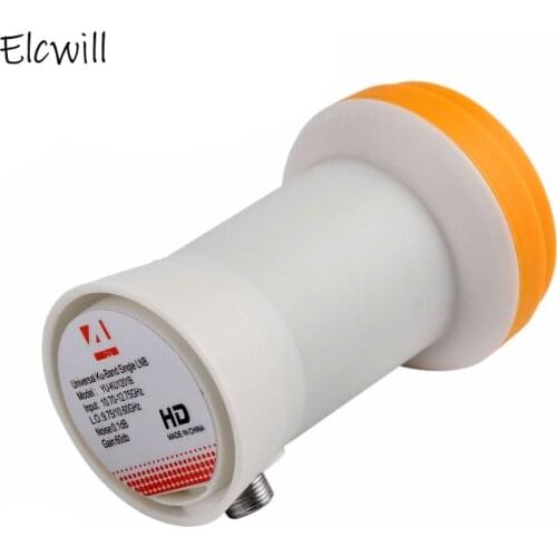 Universal HD Ku-Band Single LNB Dual Low Bnad 9.75/10.6GHZ High Band 60db Satellite Receiver