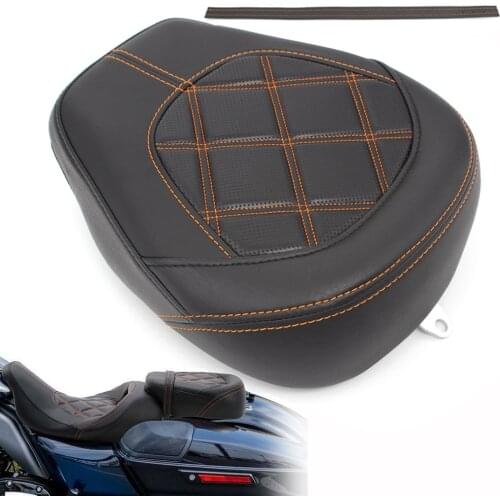 Motorcycle Passenger Seat Rear Cushion Pillion Pad Fit For Harley Touring Road King Electra Glide Road Glide 2009-2020