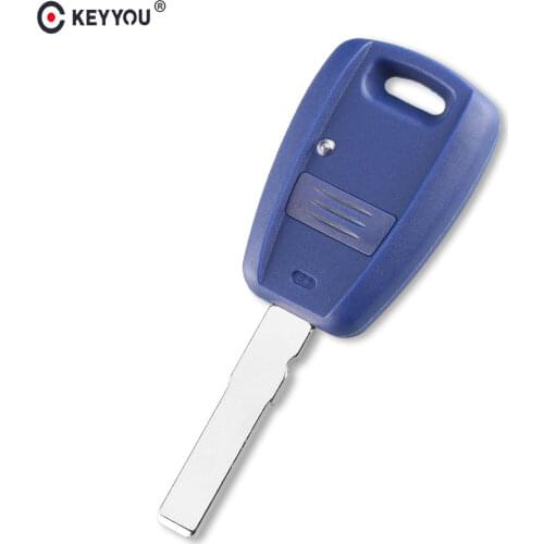 KEYYOU 1 Button Remote Car Key Fob Shell For Fiat Punto Doblo Bravo Blank Replacement Cover Uncut SIP22 Blade