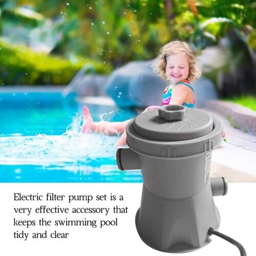 300 Gallon Pool Filter Pump Electric Swimming Pool Filter Pump Durable Reusable Electric Filter Kit Swimming Pool Water Purifier