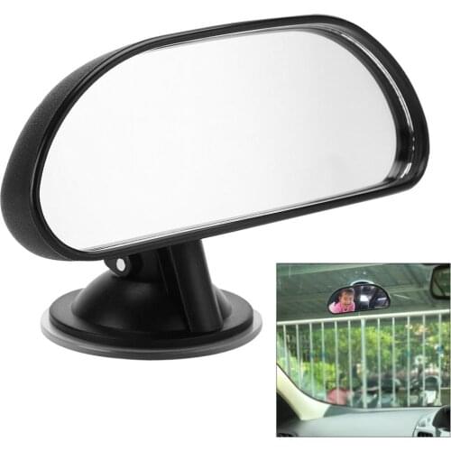 5.7 Inch Universal Car Curved Rearview Mirror View Baby Kids Safety Auto Inside Adjustable Viewer Mirrors with Sucker