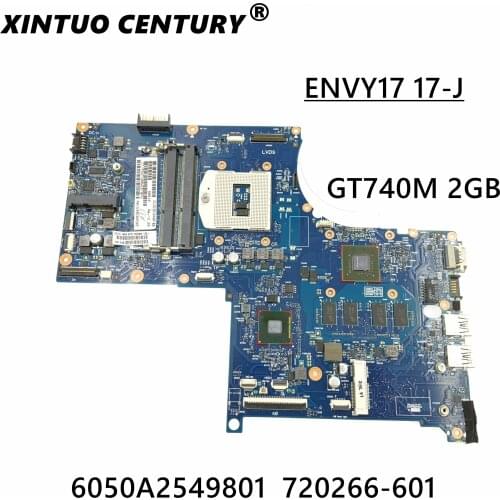 720266-001 720266-501 720266-601 For HP ENVY 17 17-J M7 6050A2549801 laptop motherboard for hp with GT740M 2GB 100% tested