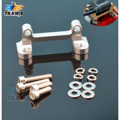 Aluminum ignition coil re-locater for Zenoah marine engine rc boats