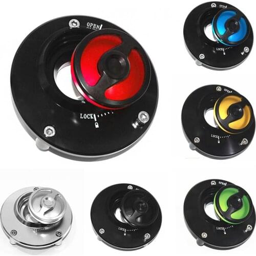 For Yamaha All Model & Ducati 748 916 996 998 848 Motorcycle Fuel Tank Cap CNC Aluminum Keyless Twist off Gas Cover