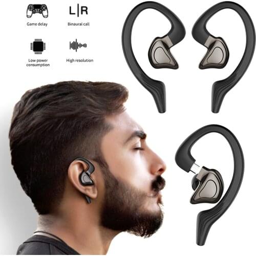 Q9J Wireless Ear-mounted Bluetooth Headset Bluetooth 5.0 Sports Waterproof Binaural Noise Reduction Stereo Sports Earplugs