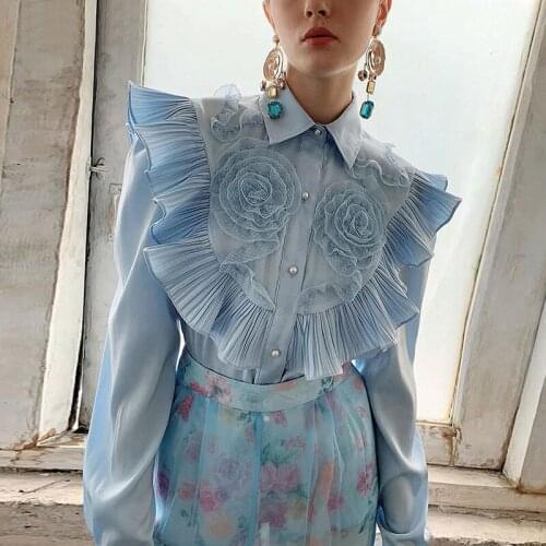 Женские голубые рубашки BringBring China At AliExpress