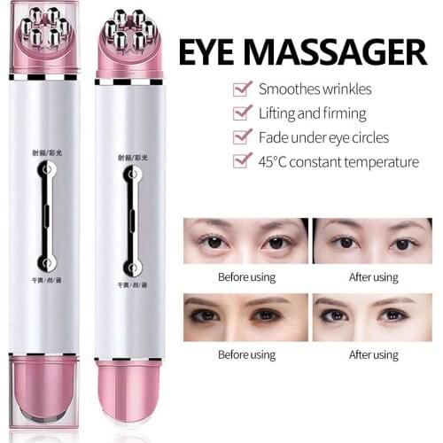 Electric Vibration Eye Massager Anti-Ageing Wrinkle Dark Circle Wrinkle Massager Dark Circle Removal Portable Beauty Care Pen