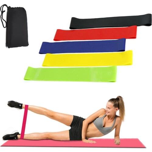 5 Colors Yoga Resistance Bands For Fitness Pilates Sport Gym Home Training Fitness Gum Bodybuilding Crossfit Training Equipment