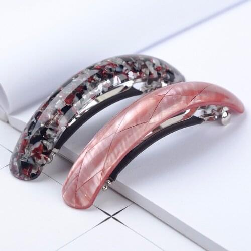 1 Pcs Fancyin Handmade French Hair Clip Classique 8cm Long Hair Accessories Headwear