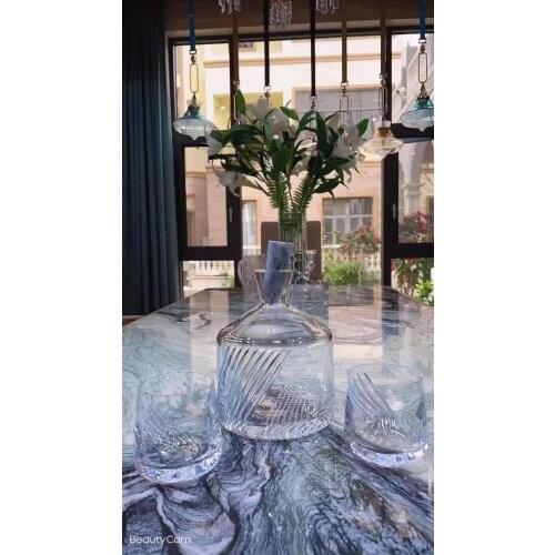 2.5kg crystal decanter wine bottle & crystal cup