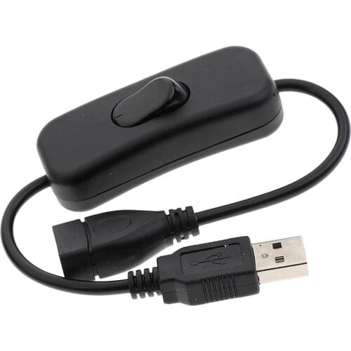 2020 USB Cable Male-Female Port &ON/ OFF Switch Toggle Power Control Cable Extension Toggle for Raspberry Lamp Strip Power Line