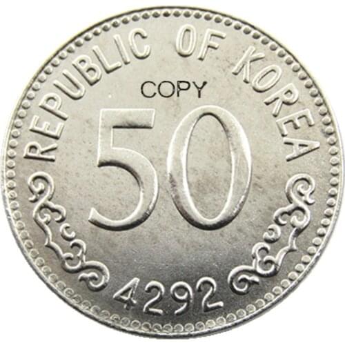Korea 50 Won 4292 Nickel Plated Coins Copy