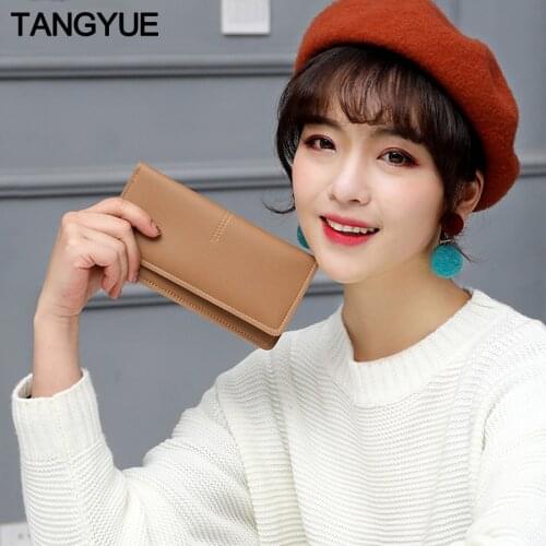 Womens Wallet Female Leather Long Slim Simple Cute Vintage Ladies Purse for Cards Small Wallet Women Zipper portomonee vrouwen
