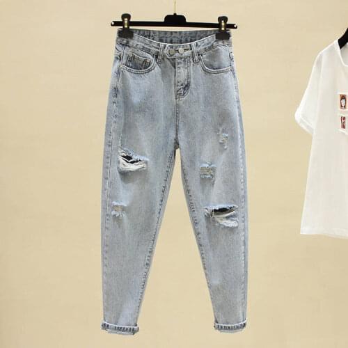 LOKEDIKE Womens Boyfriend Jeans