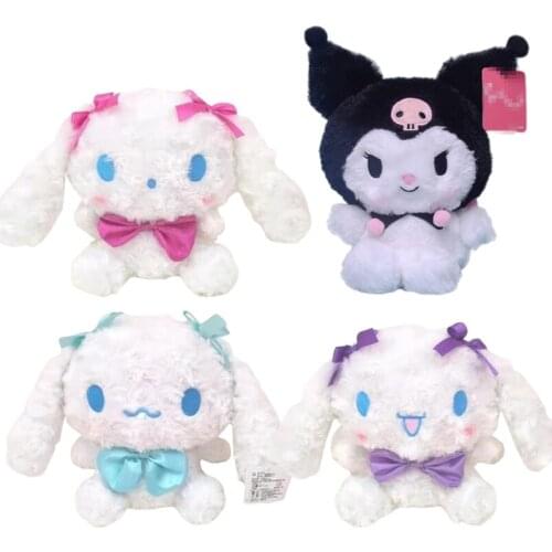 Cartoon Plush Toys 20cm Cinnamoroll Kuromi Anime Stuffed Animals Kawaii Soft Plushie Doll Boutique Gifts Girl Doll Kid Toy Gift