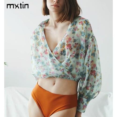 Mxtin Women's Transparent Shirts
