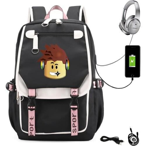 USB Nylon Backpack Teenagers Schoolbags For Boy Girl Children bag mochila men women Backpack School Bag
