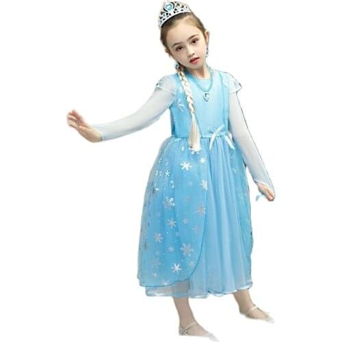 4321 New Fashion Clothing Autumn Girls Long Sleeve Halloween Costume Aisha Princess Dress