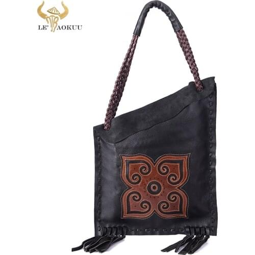 Top Quality Leather Famous Brand Luxury Ladies Large Shopper handbag Shoulder bag Women Designer Female Vintage Tote bag 6728