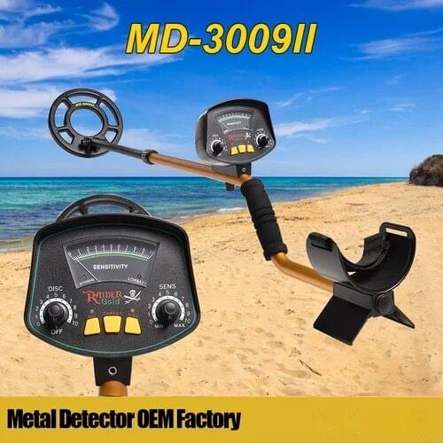 MD-3009II Metal Detector Underground gold diamond detector searching machine long range metal detector finder digger kit scanner