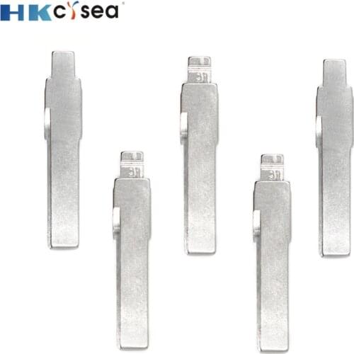 HKCYSEA KD#31 KD JMD VVDI Remote Uncut Metal Blade Hu66 Type #31 Fit for Passat for Bora for Seat for Skoda Car Key Replacement