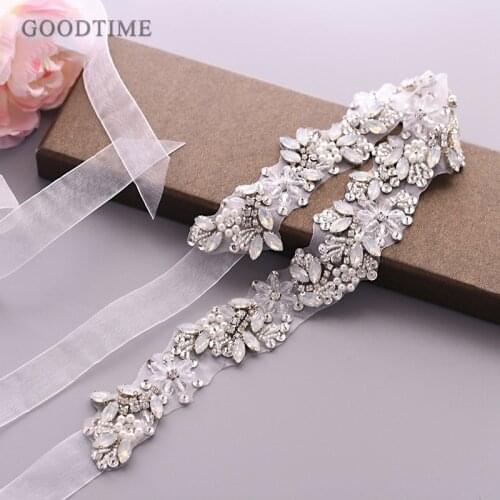 Bride Belt For Wedding Women Luxury Rhinestone Applique Crystal Belt Wedding Accessories Pearl Belts For Girl Party Dress Up