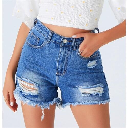 Women Jeans Shorts Romastory China