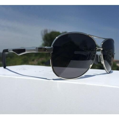 Luxury BRAND DESIGN Aluminum Polarized Sunglasses Men Double beam Large frame Women Driving pilot Sun Glasses UV400