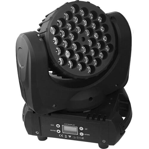 36X3W LED Beam Moving Head Light DMX RGBW mixed Wash Beam Effects Stage Lighting Equipment DJ Disco Home Music Party lights