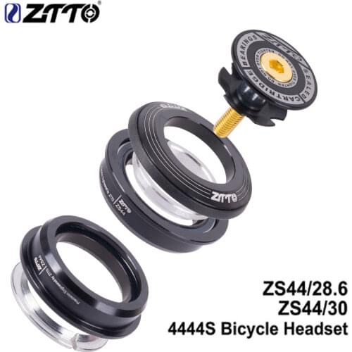 ZTTO Bicycle Headset 42mm 52mm CNC 1 1/8"-1 1/2" MTB Bearing Straight Tapered Tube Fork IS42 IS52 Steer Column Integrated System